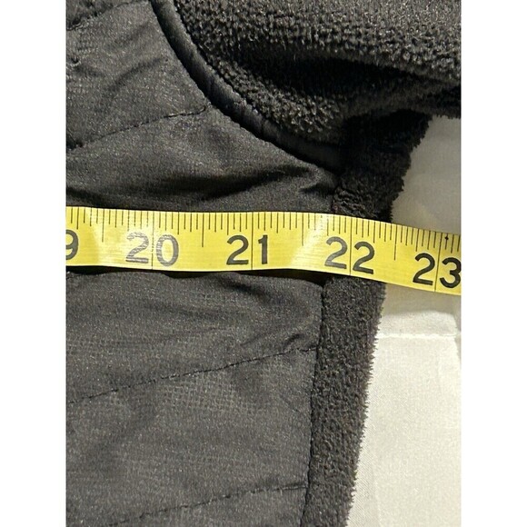 New Balance Men’s Black Quilted/Fleece Jacket with Hood Medium - Picture 9 of 10